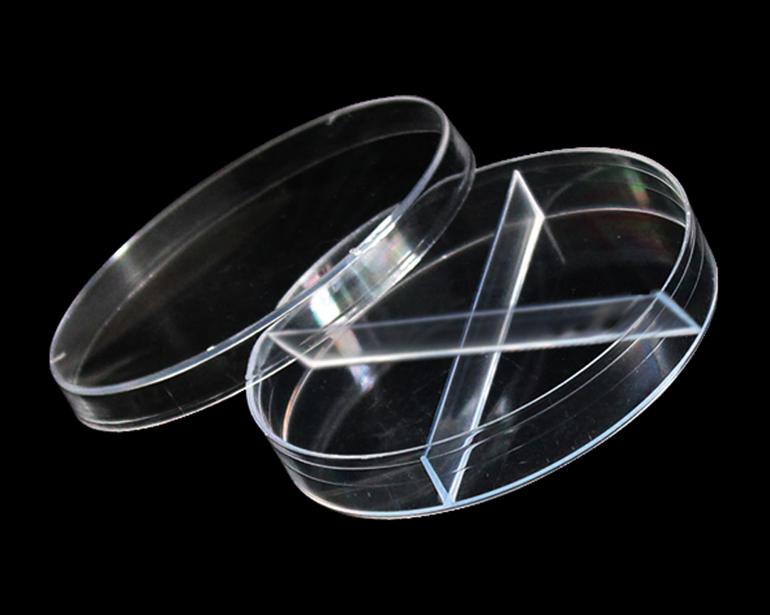 φ90mm 4 separated Petri dish